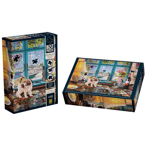Quebra-cabeça 655 peças Best Gatinhos no Quebra-cabeças