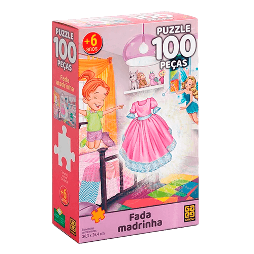 Quebra-cabeça 100 peças Fada Madrinha