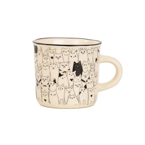 Caneca Gatinhos Hora De Amassar Pãozinho