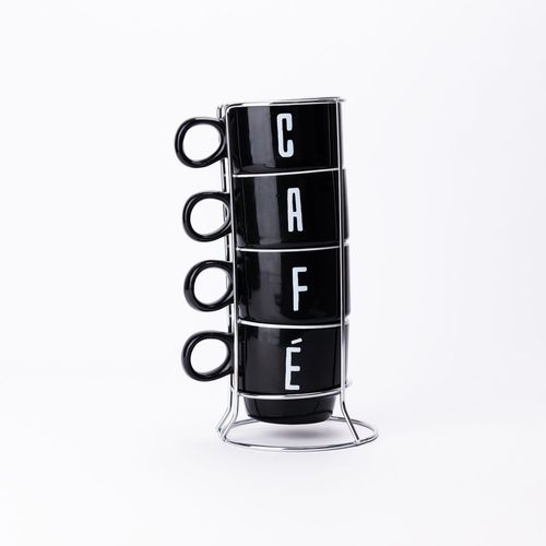 Conjunto de Xícaras Empilháveis Café