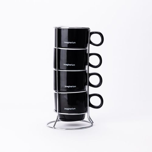 Conjunto de Xícaras Empilháveis Café