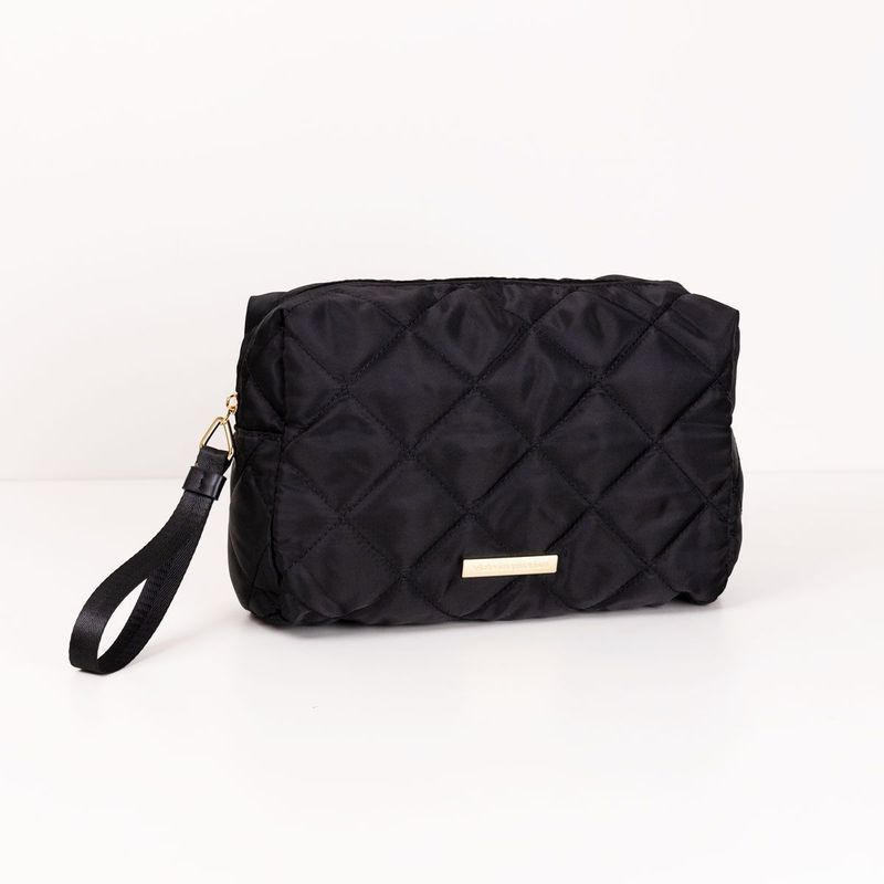 Necessaire-Media-Matelasse-Preta