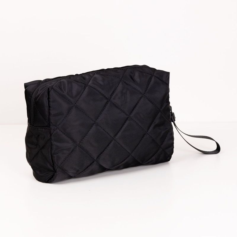 Necessaire-Media-Matelasse-Preta