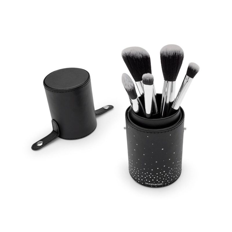 Kit-de-Pinceis-Basico-Preto-e-Prata