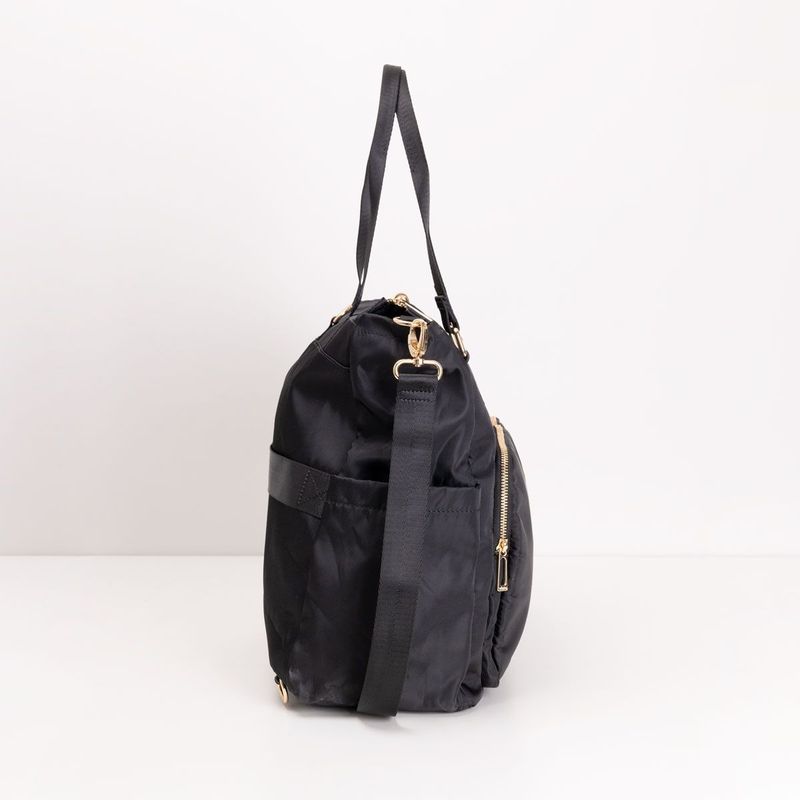 Bolsa-Mochila-Bolsos-Preta-e-Dourada