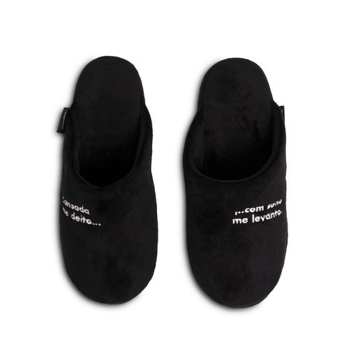 Pantufa Masculina Cansado Me Deito