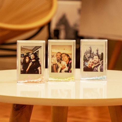 Trio Porta Retratos Retangulares Glitter