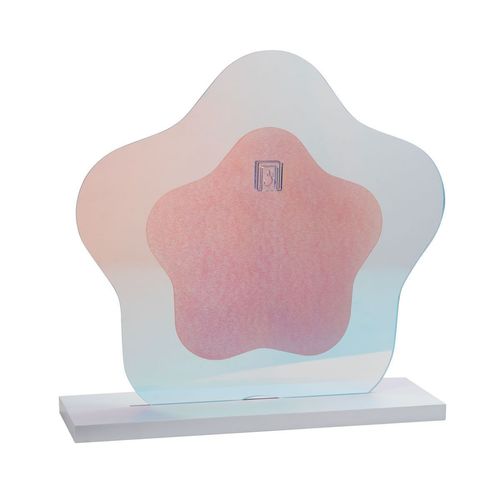 Espelho Com Moldura Holografica Flor