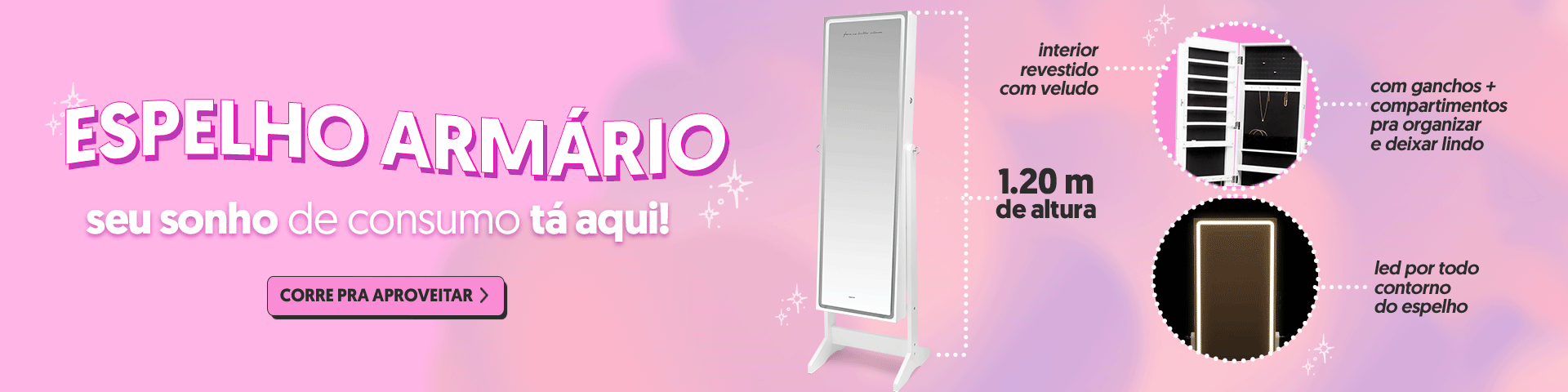Banner espelho armário